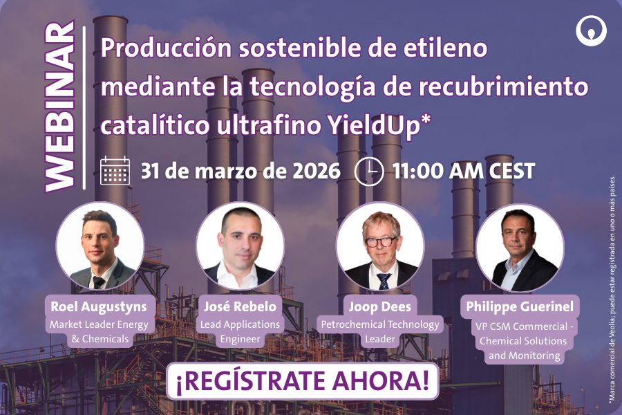 WEBINAR: Produccion sostenible de etileno mediante la tecnologia de recubrimiento catalítico ultrafino Yieldup